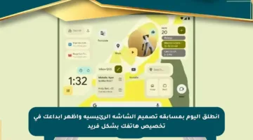 انطلق اليوم بمسابقة تصميم الشاشة الرئيسية واظهر إبداعك في تخصيص هاتفك بشكل فريد